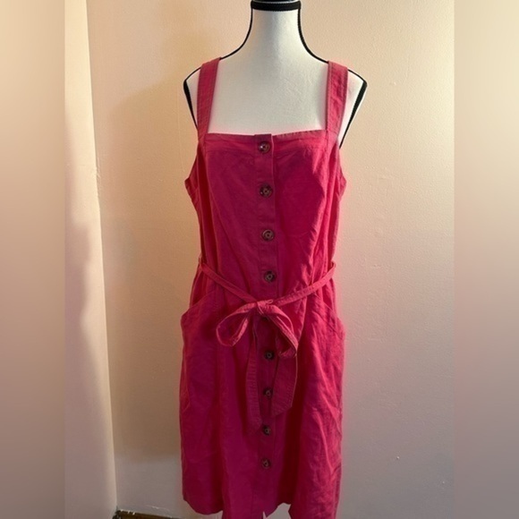 Hot Pink Cotton Jumper - NWT - Size 14 - Picture 1 of 8